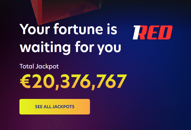 1red casino uk jackpots